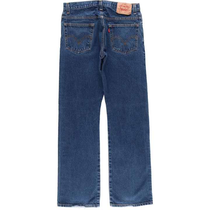 Levi's 517 BOOT CUT Bootcut denim pants for men, size w34 cotton blue type Vintage Second Hand