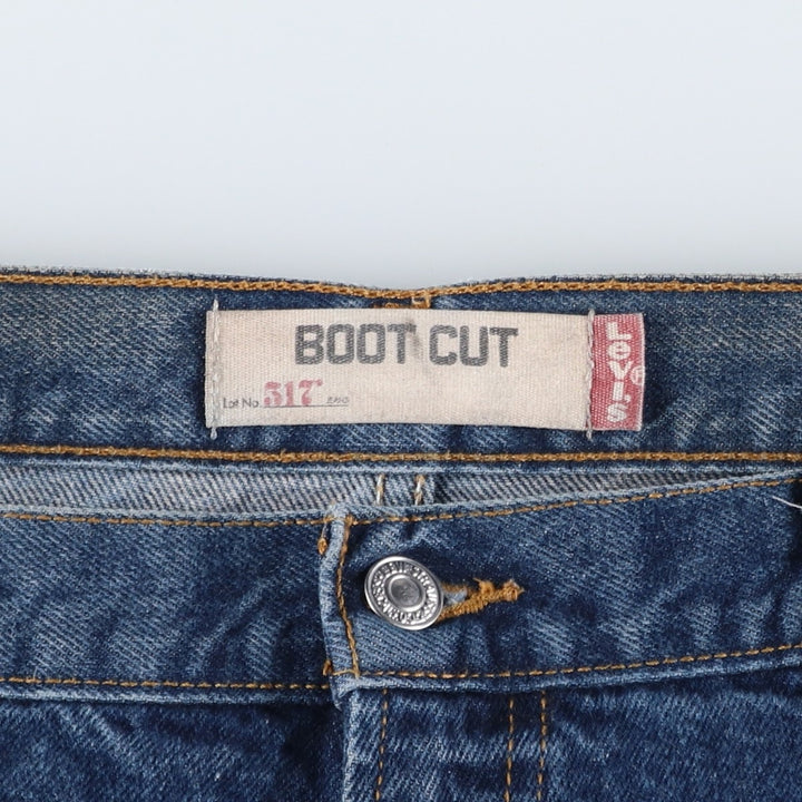Levi's 517 Boot Cut Denim Pants, Men's, Size 36 cotton blue type Vintage Second Hand