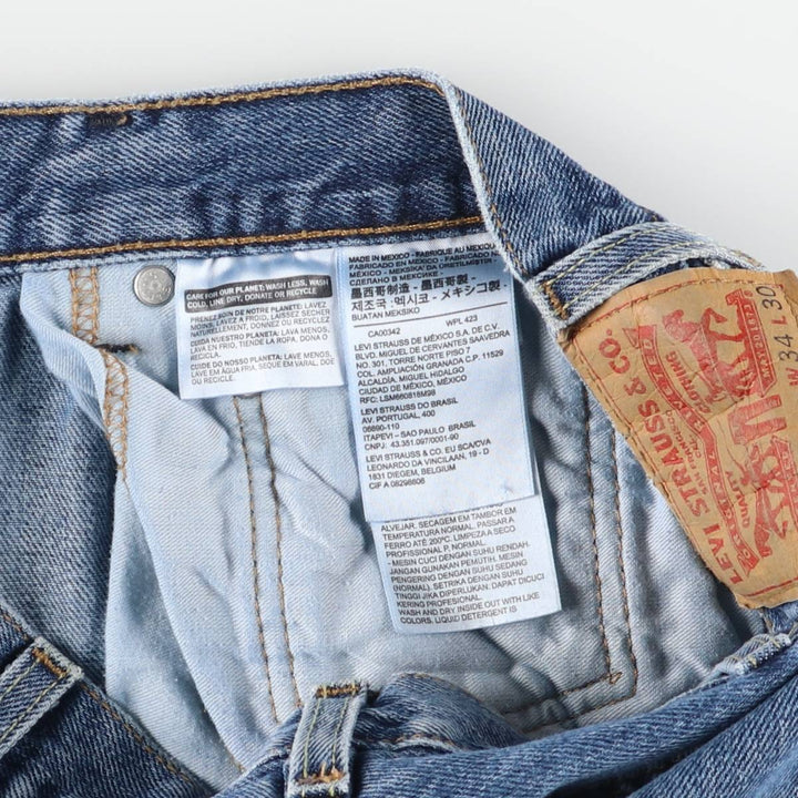 Levi's 517 Bootcut Denim Pants for Men, W35 cotton blue type Vintage Second Hand