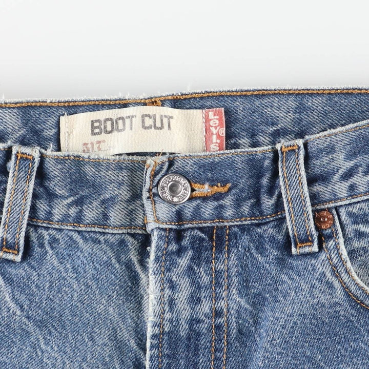00'S Levi's 517 BOOT CUT Bootcut Denim Pants Men's W31 equivalent cotton blue type Vintage Second Hand
