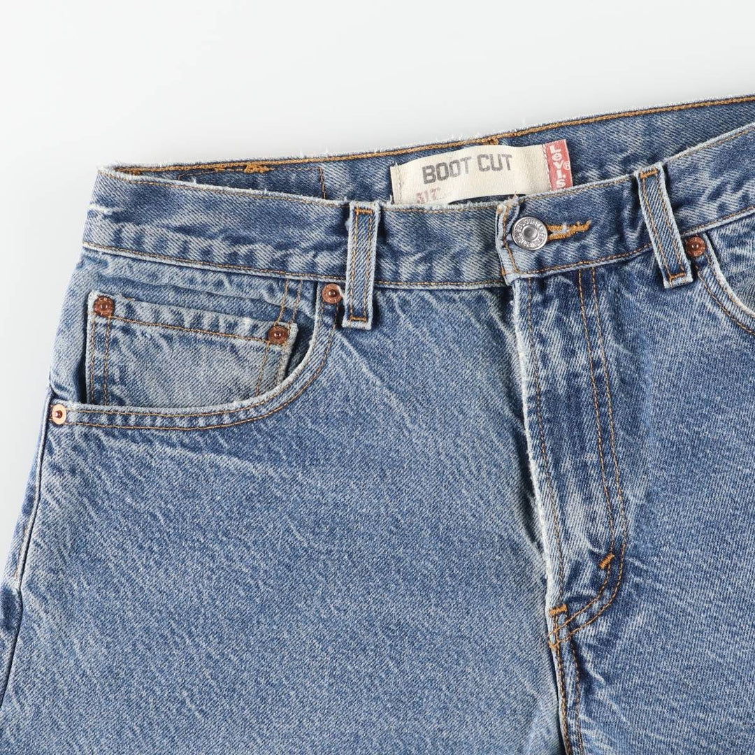 00'S Levi's 517 BOOT CUT Bootcut Denim Pants Men's W31 equivalent cotton blue type Vintage Second Hand