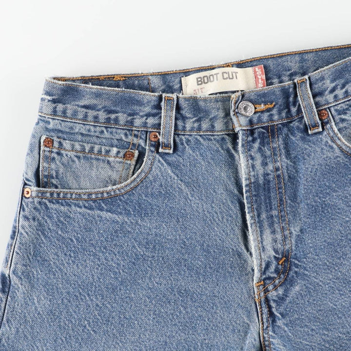 00'S Levi's 517 BOOT CUT Bootcut Denim Pants Men's W31 equivalent cotton blue type Vintage Second Hand