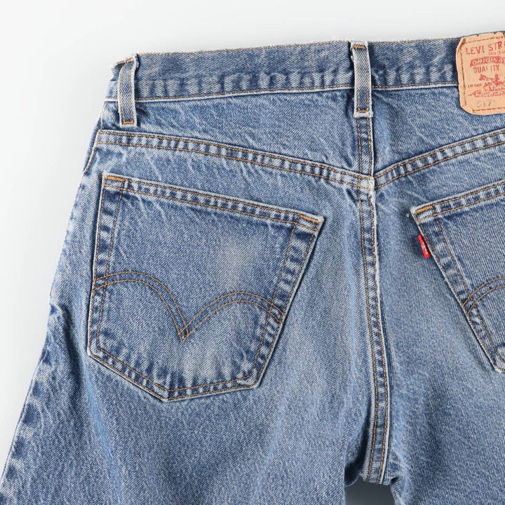 00'S Levi's 517 BOOT CUT Bootcut Denim Pants Men's W31 equivalent cotton blue type Vintage Second Hand