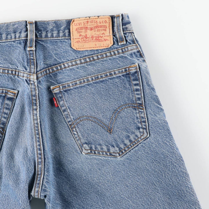 00'S Levi's 517 BOOT CUT Bootcut Denim Pants Men's W31 equivalent cotton blue type Vintage Second Hand