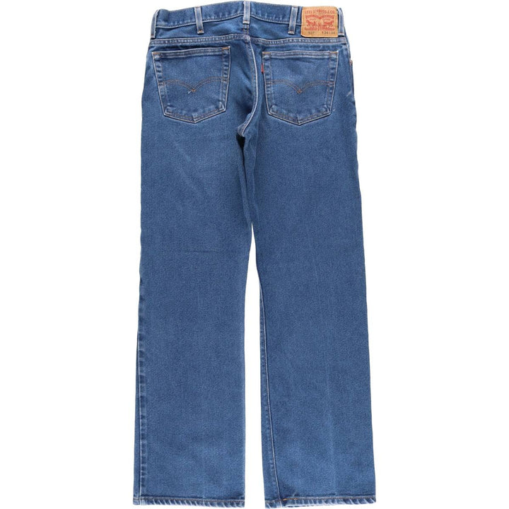 Levi's 517 Bootcut Denim Pants for Men, W32 equivalent cotton blue type Vintage Second Hand