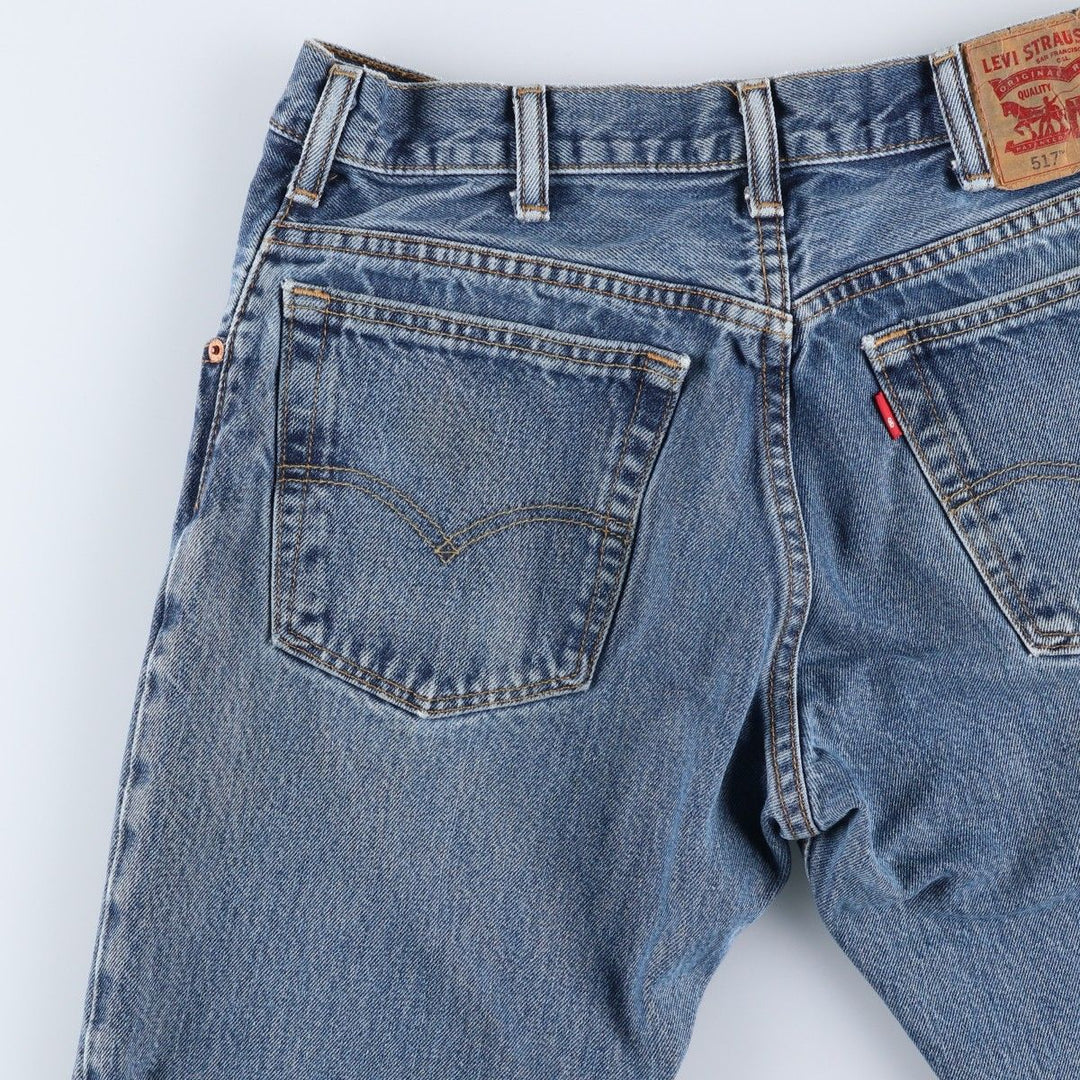 Levi's 517 Bootcut Denim Pants for Men, W32 equivalent cotton blue type Vintage Second Hand