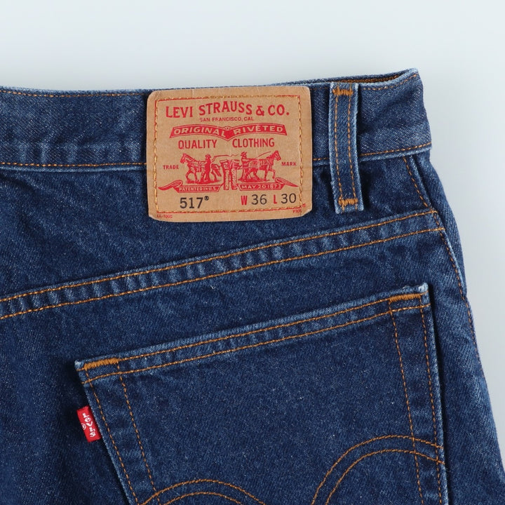 Levi's 517 Boot Cut Denim Pants, Men's, Size 36 cotton blue type Vintage Second Hand