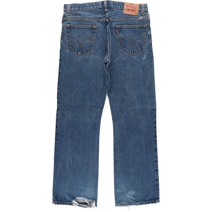 Levi's 517 Boot Cut Denim Pants, Men's, Size 36 cotton blue type Vintage Second Hand