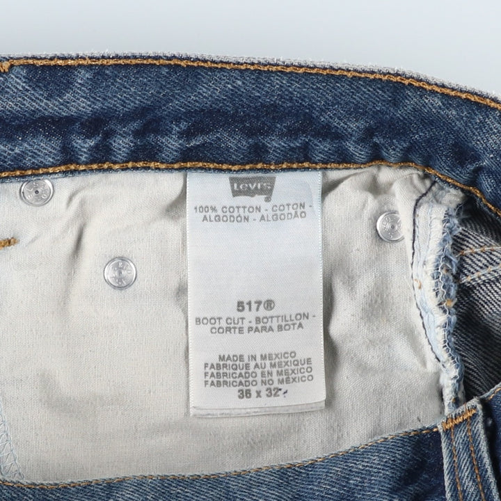 Levi's 517 Boot Cut Denim Pants, Men's, Size 36 cotton blue type Vintage Second Hand