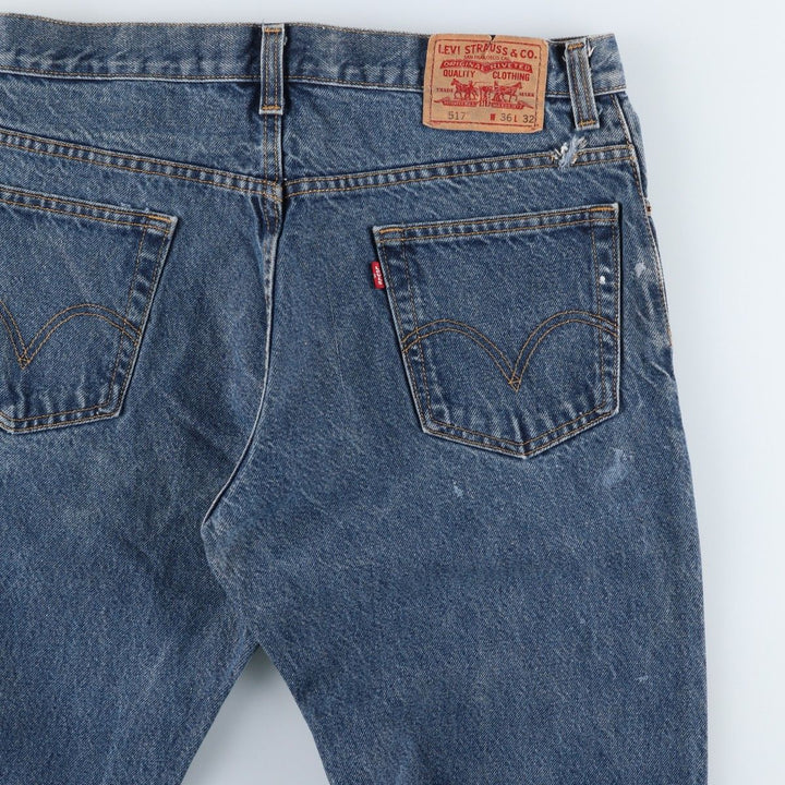 Levi's 517 Boot Cut Denim Pants, Men's, Size 36 cotton blue type Vintage Second Hand