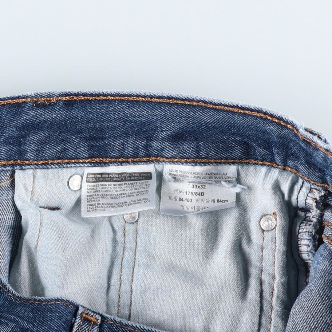 Levi's 517-0216 Bootcut Denim Pants, Men's Size W34 (approx.) cotton blue type Vintage Second Hand