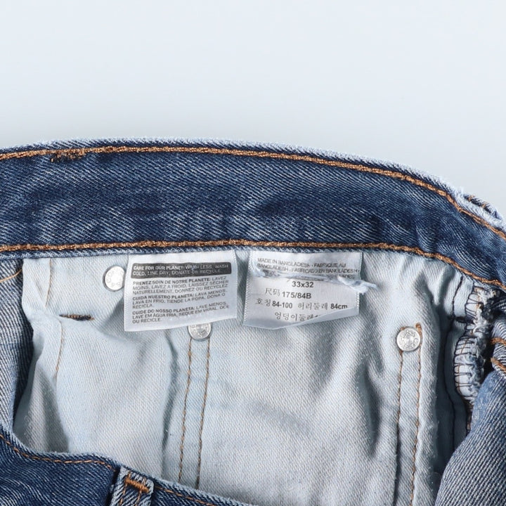 Levi's 517-0216 Bootcut Denim Pants, Men's Size W34 (approx.) cotton blue type Vintage Second Hand