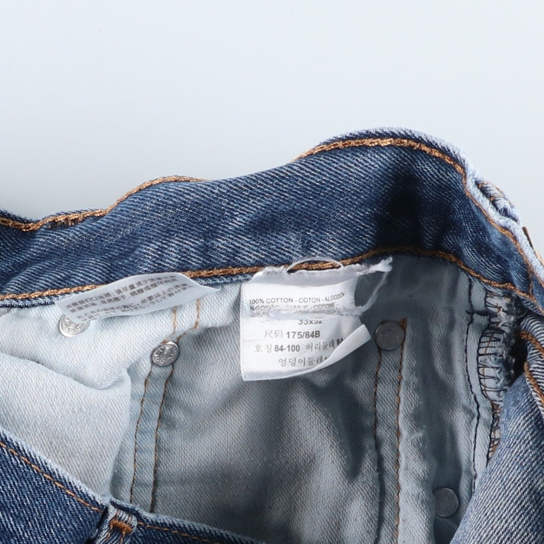 Levi's 517-0216 Bootcut Denim Pants, Men's Size W34 (approx.) cotton blue type Vintage Second Hand