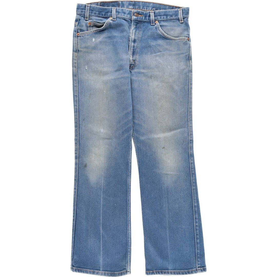 00'S Levi's 517 BOOT CUT Bootcut denim pants for men, size w34 cotton Blue type light blue Vintage Second Hand