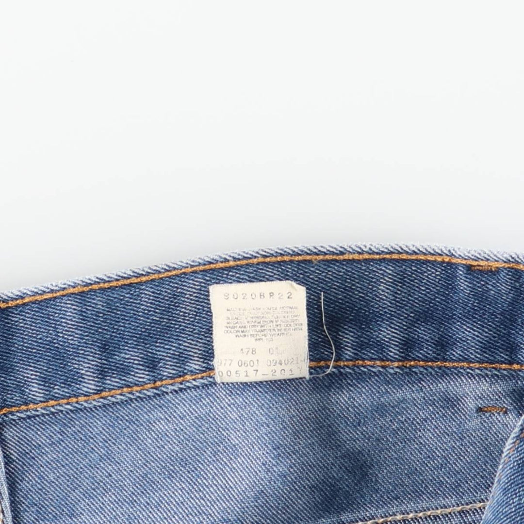00'S Levi's 517 BOOT CUT Bootcut denim pants for men, size w34 cotton Blue type light blue Vintage Second Hand