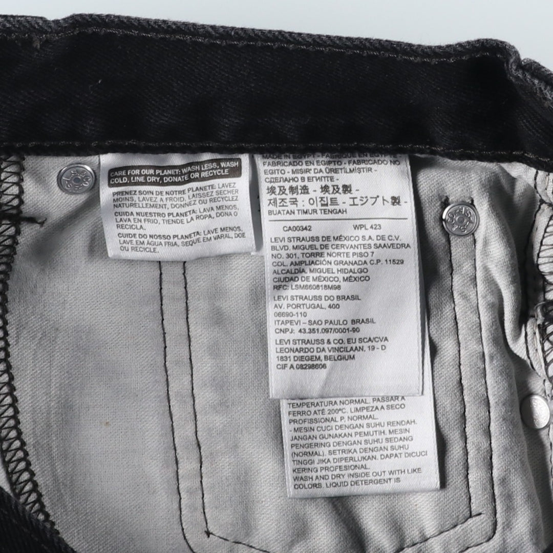 Levi's 517 Black Denim Bootcut Denim Pants for Men, W32 equivalent cotton black type Vintage Second Hand