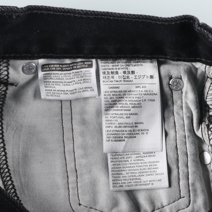 Levi's 517 Black Denim Bootcut Denim Pants for Men, W32 equivalent cotton black type Vintage Second Hand