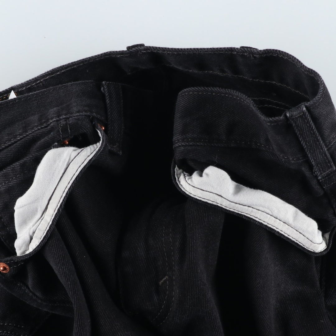Levi's 517 Black Denim Bootcut Denim Pants for Men, W32 equivalent cotton black type Vintage Second Hand