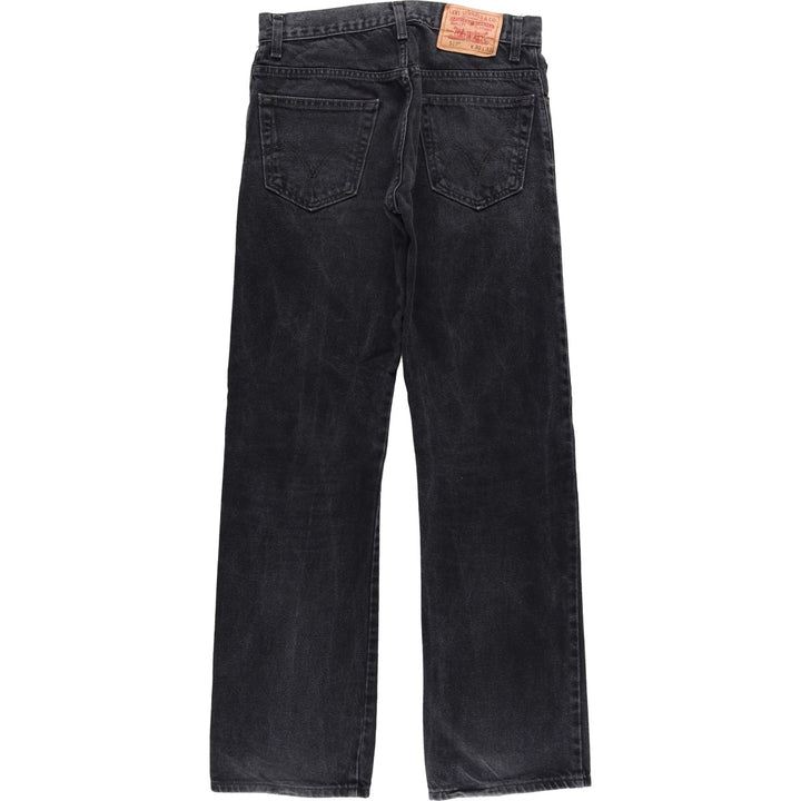 Levi's 517 BOOT CUT Black denim boot cut denim pants for men, equivalent to w30 cotton black type Vintage Second Hand