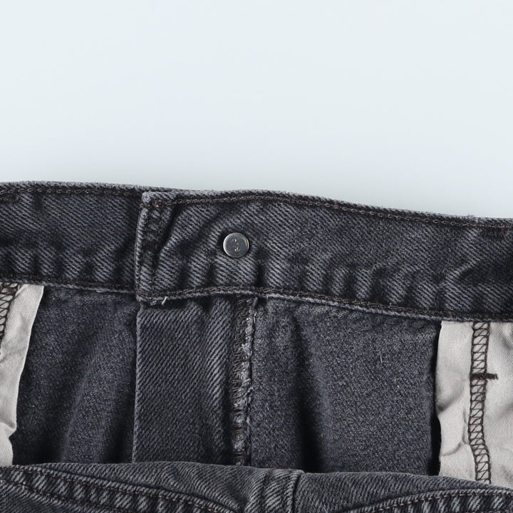 2000'S Levi's 517 BOOT CUT Black Denim Bootcut Jeans, Men's Size W35 (approx.) cotton black type Vintage Second Hand