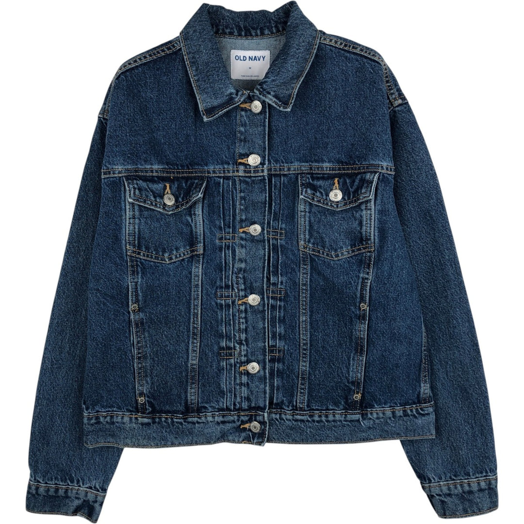 Old Navy denim jacket (women's size M equivalent) cotton blue type Vintage Second Hand