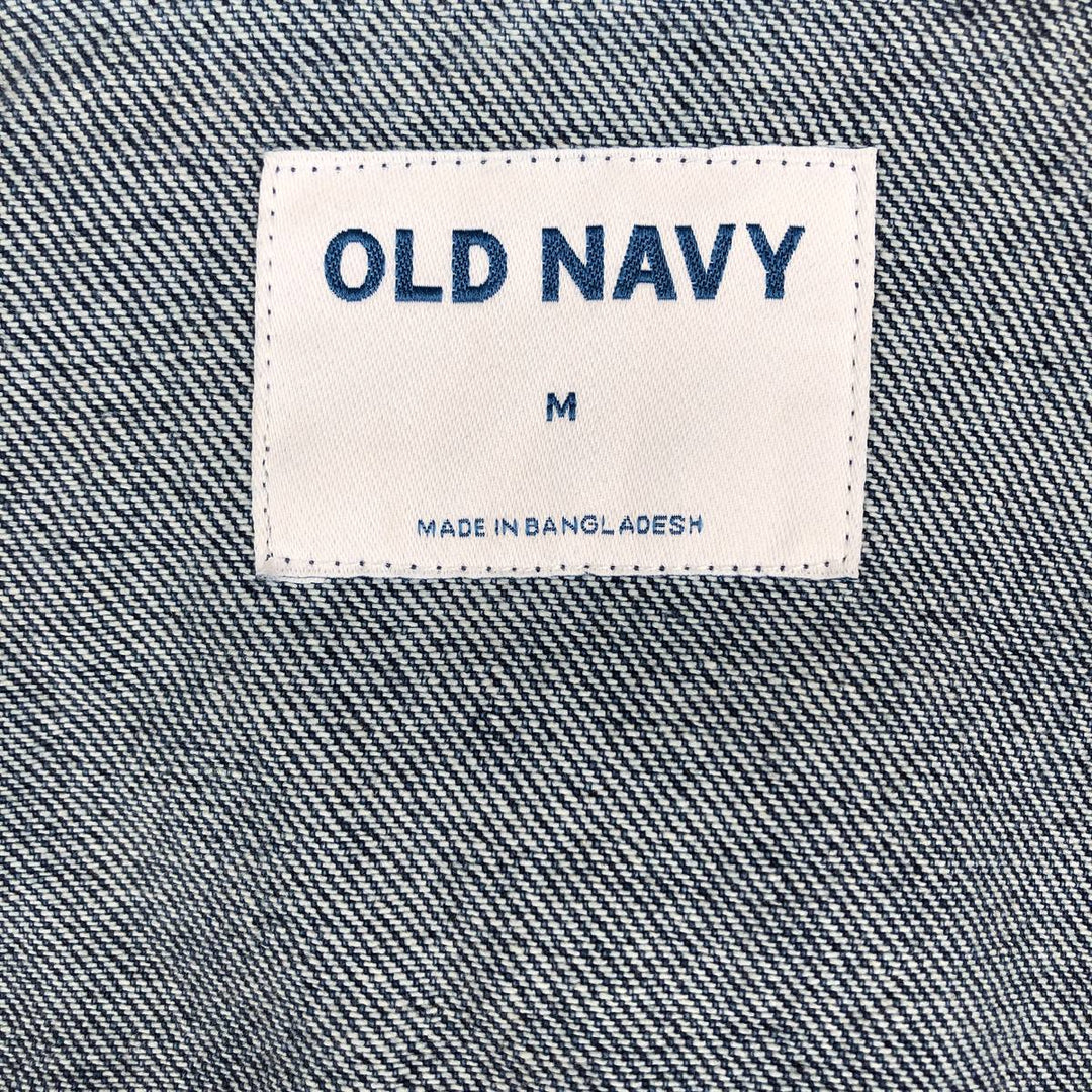 Old Navy denim jacket (women's size M equivalent) cotton blue type Vintage Second Hand