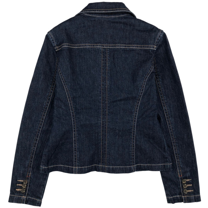 Liz Claiborne denim tailored jacket, women's size S (approx.) unclear navy blue type Vintage Second Hand