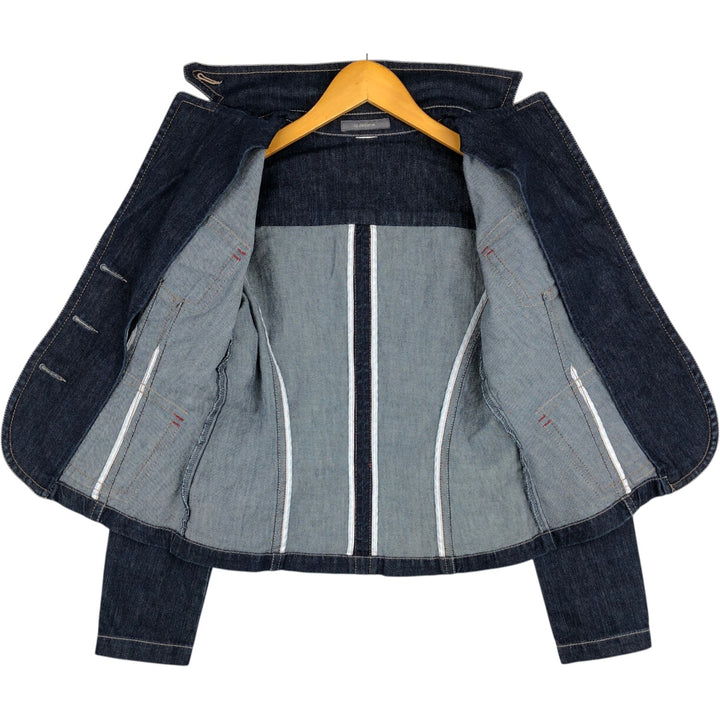 Liz Claiborne denim tailored jacket, women's size S (approx.) unclear navy blue type Vintage Second Hand