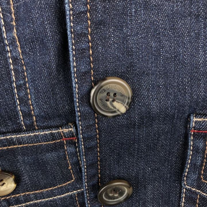 Liz Claiborne denim tailored jacket, women's size S (approx.) unclear navy blue type Vintage Second Hand
