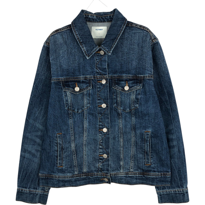 Old Navy denim jacket (women's size L equivalent) cotton blue type Vintage Second Hand