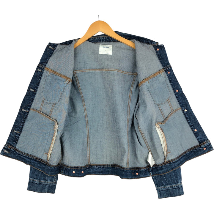 Old Navy denim jacket (women's size L equivalent) cotton blue type Vintage Second Hand