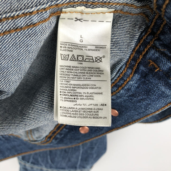 Old Navy denim jacket (women's size L equivalent) cotton blue type Vintage Second Hand
