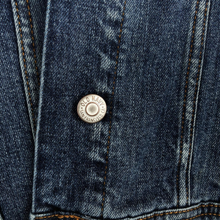 Old Navy denim jacket (women's size L equivalent) cotton blue type Vintage Second Hand
