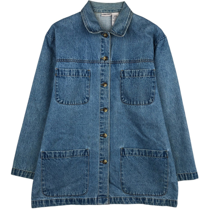 CABINCREEK Denim Coveralls, Women's Size L cotton blue type Vintage Second Hand