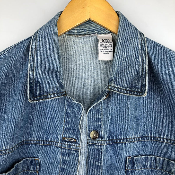 CABINCREEK Denim Coveralls, Women's Size L cotton blue type Vintage Second Hand