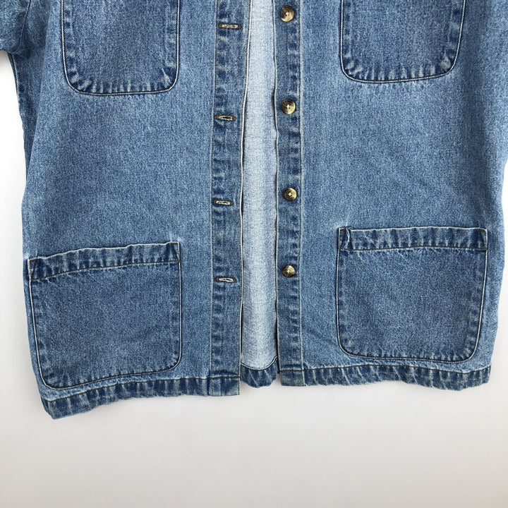 CABINCREEK Denim Coveralls, Women's Size L cotton blue type Vintage Second Hand