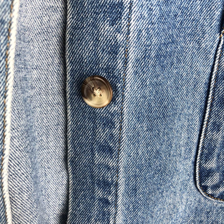 CABINCREEK Denim Coveralls, Women's Size L cotton blue type Vintage Second Hand