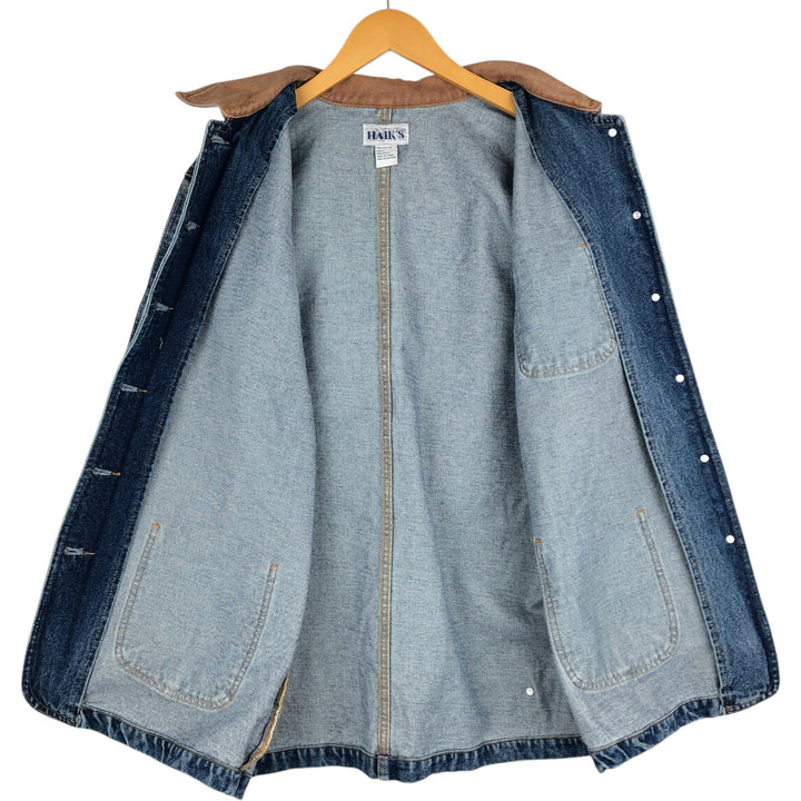 HAIK'S Denim Coveralls, Women's Size L cotton blue type Vintage Second Hand