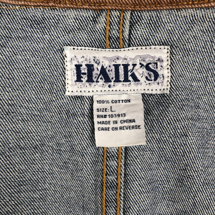 HAIK'S Denim Coveralls, Women's Size L cotton blue type Vintage Second Hand