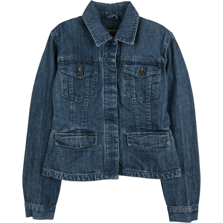 Eddie Bauer denim jacket (women's size XS) cotton blue type Vintage Second Hand