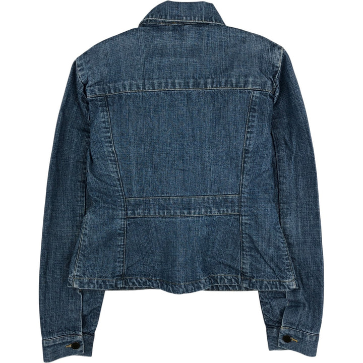 Eddie Bauer denim jacket (women's size XS) cotton blue type Vintage Second Hand