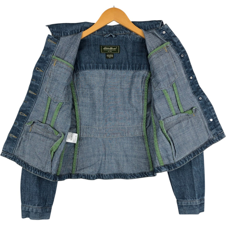 Eddie Bauer denim jacket (women's size XS) cotton blue type Vintage Second Hand