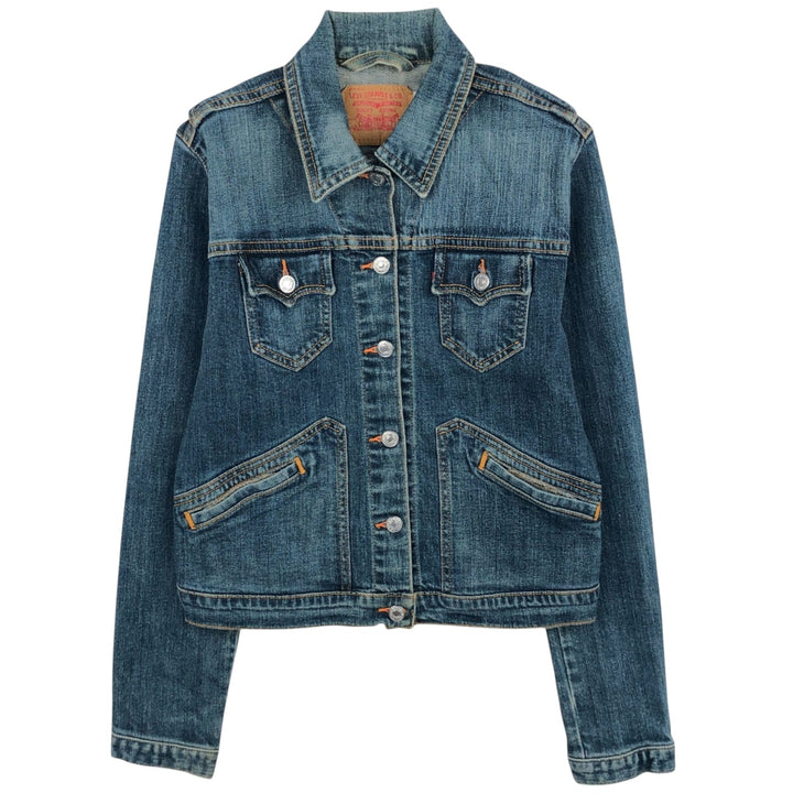 Levi's denim jacket, denim jacket, women's size L cotton blue type Vintage Second Hand