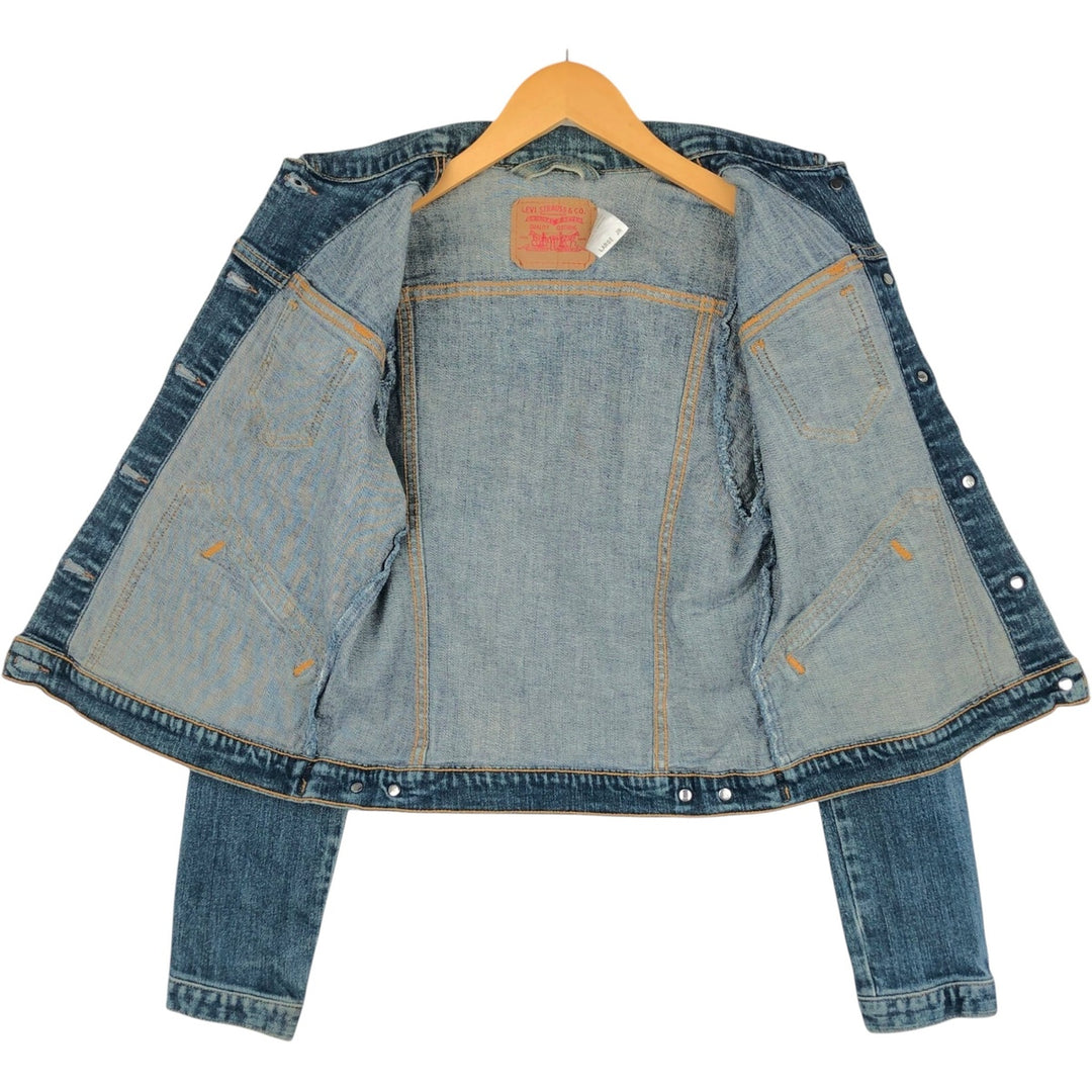 Levi's denim jacket, denim jacket, women's size L cotton blue type Vintage Second Hand