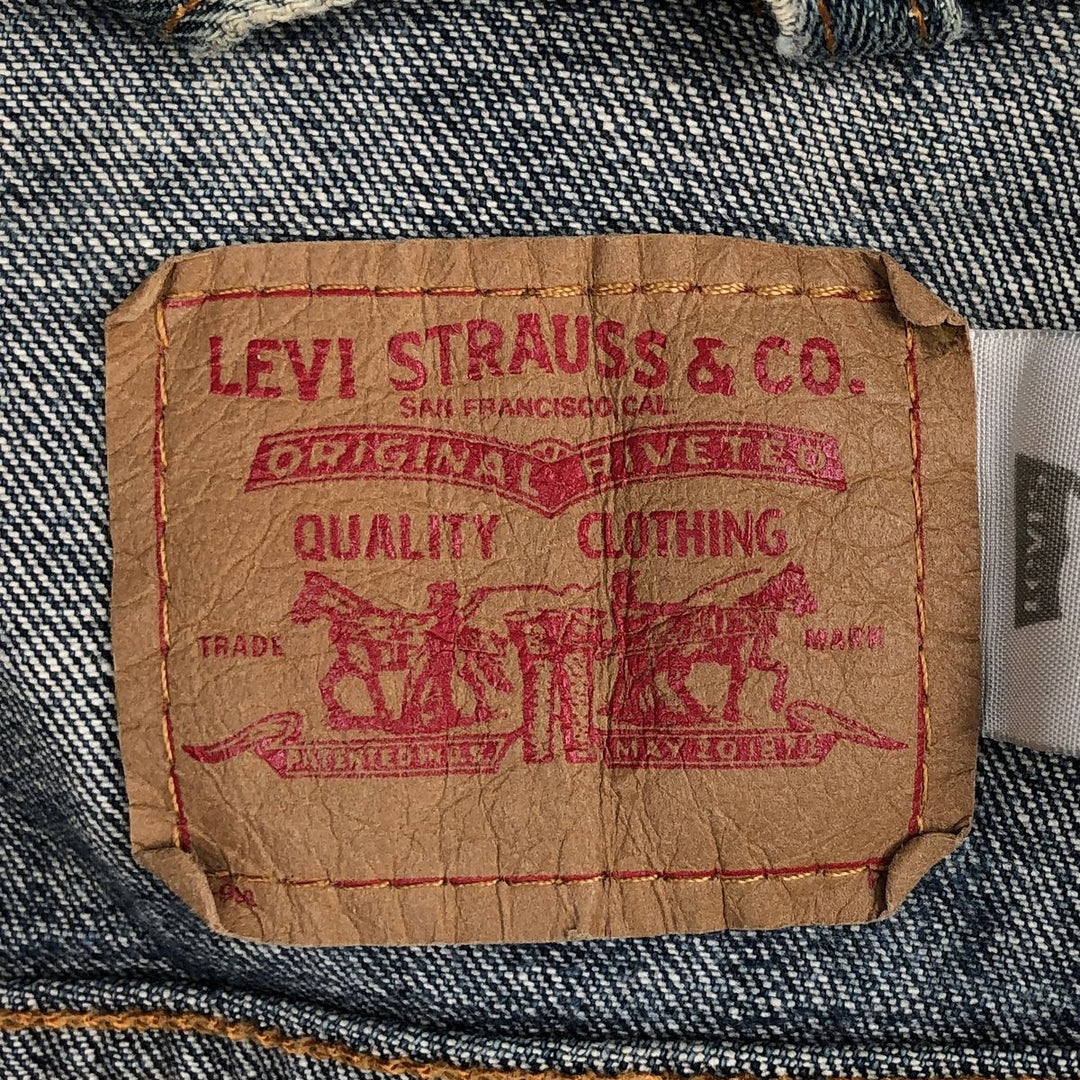 Levi's denim jacket, denim jacket, women's size L cotton blue type Vintage Second Hand