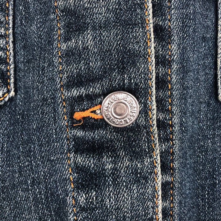 Levi's denim jacket, denim jacket, women's size L cotton blue type Vintage Second Hand