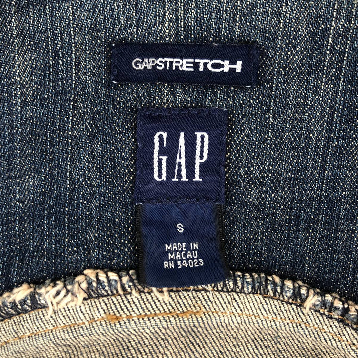 2000'S GAP STRETCH Denim Jacket (Women's Size S) cotton blue type Vintage Second Hand