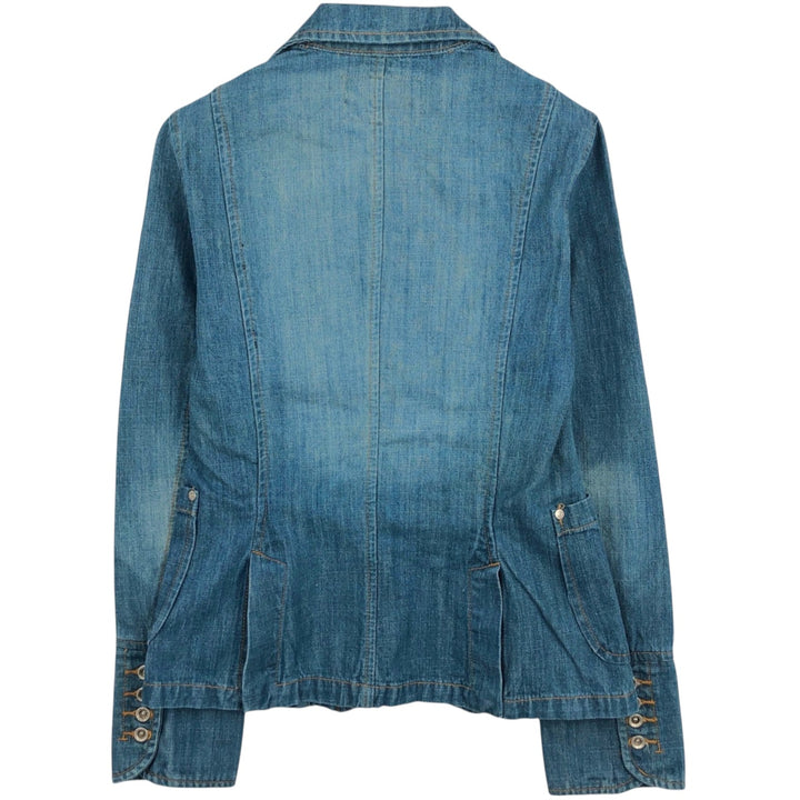 YES MISS Denim Tailored Jacket, Women's Size L (approx.) cotton blue type Vintage Second Hand