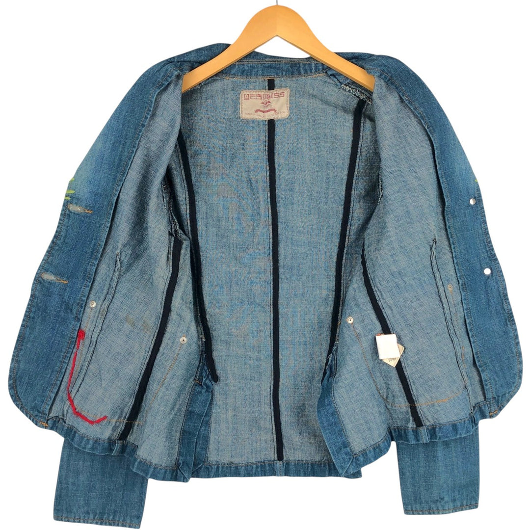 YES MISS Denim Tailored Jacket, Women's Size L (approx.) cotton blue type Vintage Second Hand