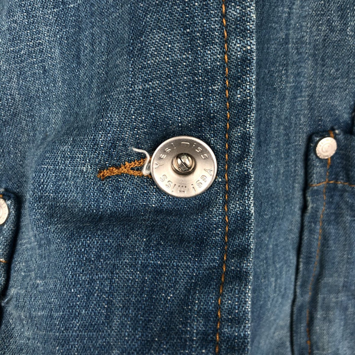 YES MISS Denim Tailored Jacket, Women's Size L (approx.) cotton blue type Vintage Second Hand